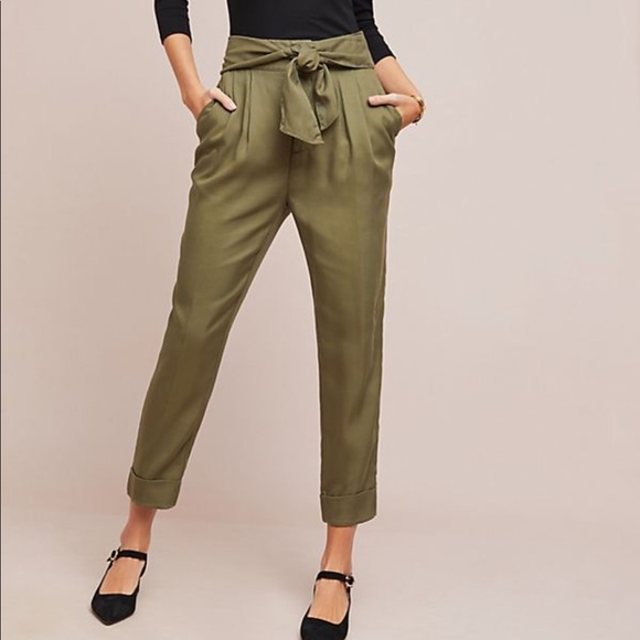 Anthropologie Pants - Anthropologie Cartonnier Kingsley Belted Trousers